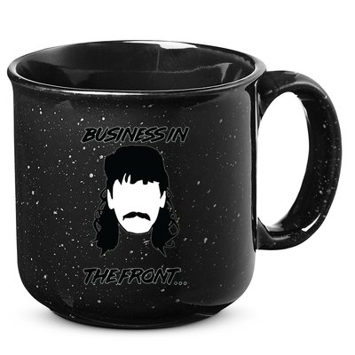 Mullet Business In The Front Party In The Back 80s Throwback 15oz Campfire Ceramic Mug