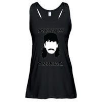 Mullet Business In The Front Party In The Back 80s Throwback Ladies Essential Flowy Tank