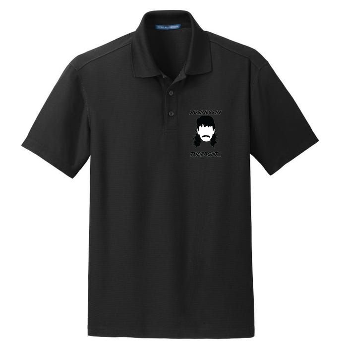 Mullet Business In The Front Party In The Back 80s Throwback Dry Zone Grid Polo