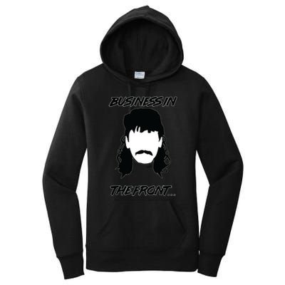 Mullet Business In The Front Party In The Back 80s Throwback Women's Pullover Hoodie