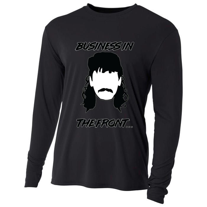 Mullet Business In The Front Party In The Back 80s Throwback Cooling Performance Long Sleeve Crew