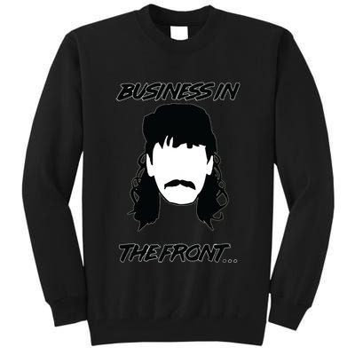 Mullet Business In The Front Party In The Back 80s Throwback Tall Sweatshirt