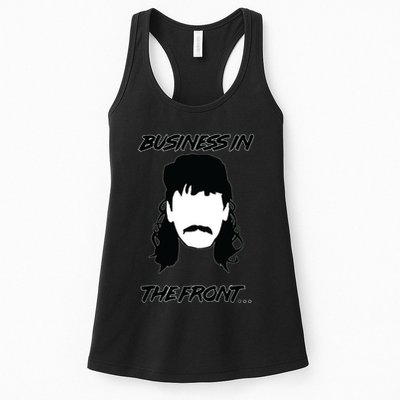 Mullet Business In The Front Party In The Back 80s Throwback Womens Tank Top