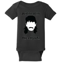 Mullet Business In The Front Party In The Back 80s Throwback Baby Bodysuit