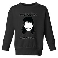 Mullet Business In The Front Party In The Back 80s Throwback Toddler Sweatshirt