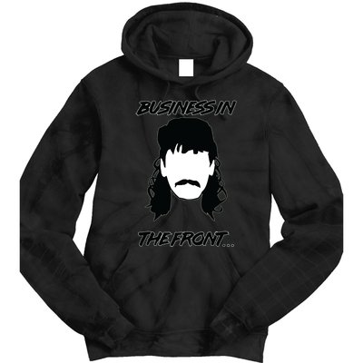 Mullet Business In The Front Party In The Back 80s Throwback Tie Dye Hoodie