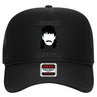 Mullet Business In The Front Party In The Back 80s Throwback Trucker Hat