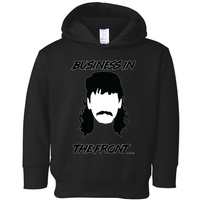 Mullet Business In The Front Party In The Back 80s Throwback Toddler Hoodie