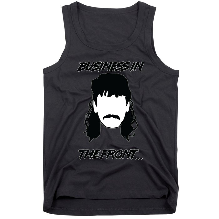 Mullet Business In The Front Party In The Back 80s Throwback Tank Top