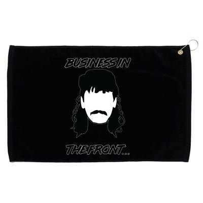 Mullet Business In The Front Party In The Back 80s Throwback Grommeted Golf Towel