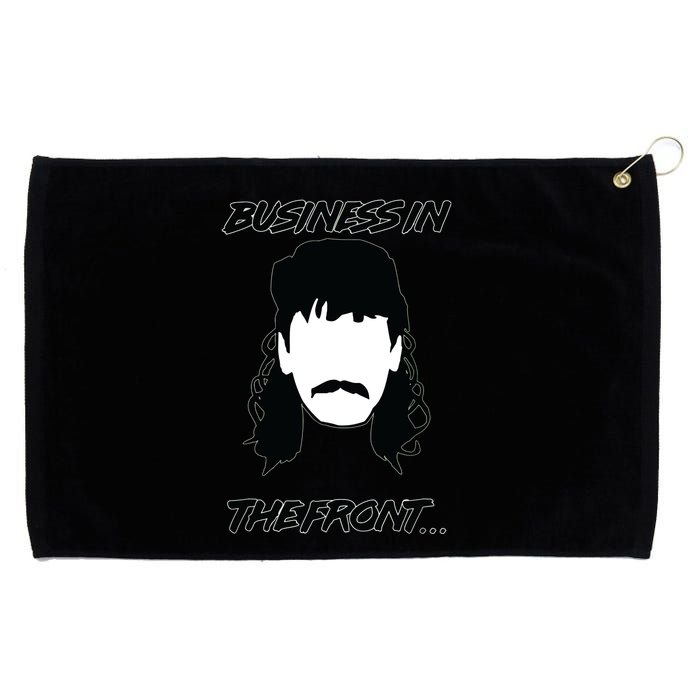 Mullet Business In The Front Party In The Back 80s Throwback Grommeted Golf Towel