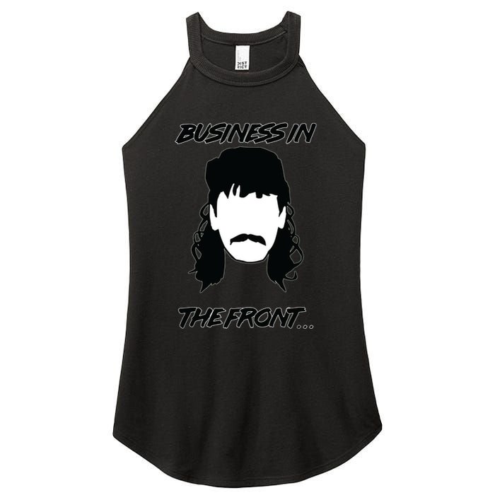Mullet Business In The Front Party In The Back 80s Throwback Women's Perfect Tri Rocker Tank