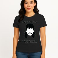 Mullet Business In The Front Party In The Back 80s Throwback Womens T-Shirt