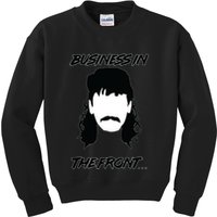 Mullet Business In The Front Party In The Back 80s Throwback Kids Sweatshirt