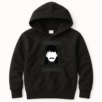 Mullet Business In The Front Party In The Back 80s Throwback Kids Hoodie