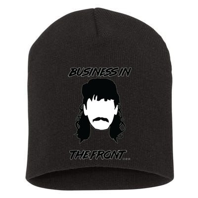 Mullet Business In The Front Party In The Back 80s Throwback Short Acrylic Beanie