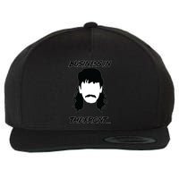 Mullet Business In The Front Party In The Back 80s Throwback Wool Snapback Cap
