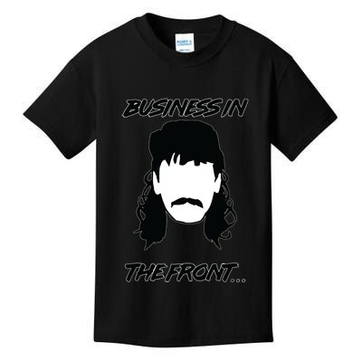 Mullet Business In The Front Party In The Back 80s Throwback Kids T-Shirt