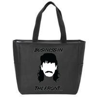 Mullet Business In The Front Party In The Back 80s Throwback Zip Tote Bag