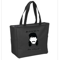 Mullet Business In The Front Party In The Back 80s Throwback Zip Tote Bag