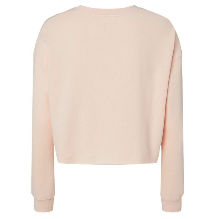 Mullet Business In The Front Party In The Back 80s Throwback Cropped Pullover Crew