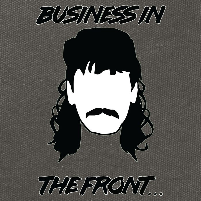 Mullet Business In The Front Party In The Back 80s Throwback Cotton Canvas Backpack