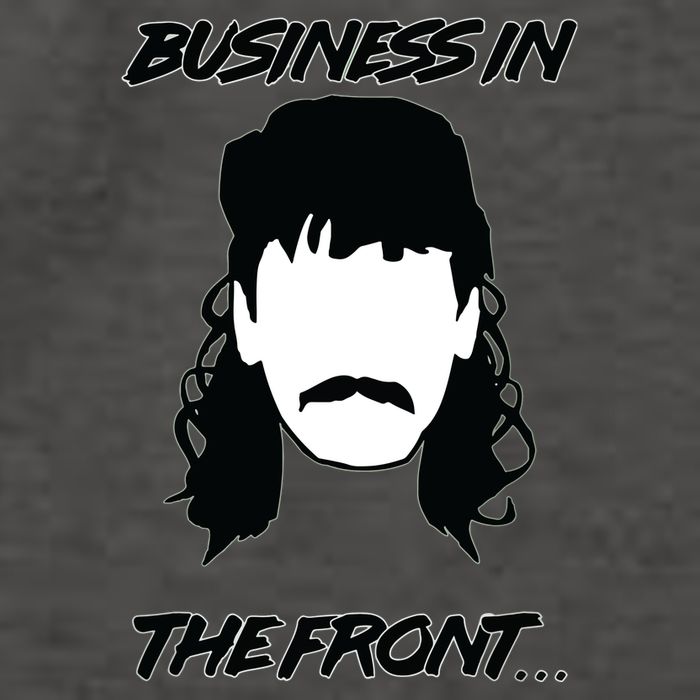 Mullet Business In The Front Party In The Back 80s Throwback Vector Backpack