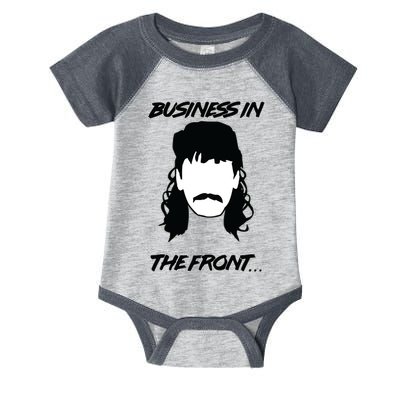 Mullet Business In The Front Party In The Back 80s Throwback Infant Baby Jersey Bodysuit