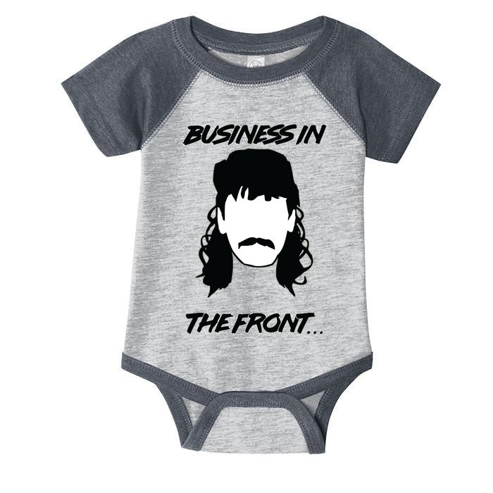 Mullet Business In The Front Party In The Back 80s Throwback Infant Baby Jersey Bodysuit