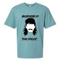 Mullet Business In The Front Party In The Back 80s Throwback Sueded Cloud Jersey T-Shirt