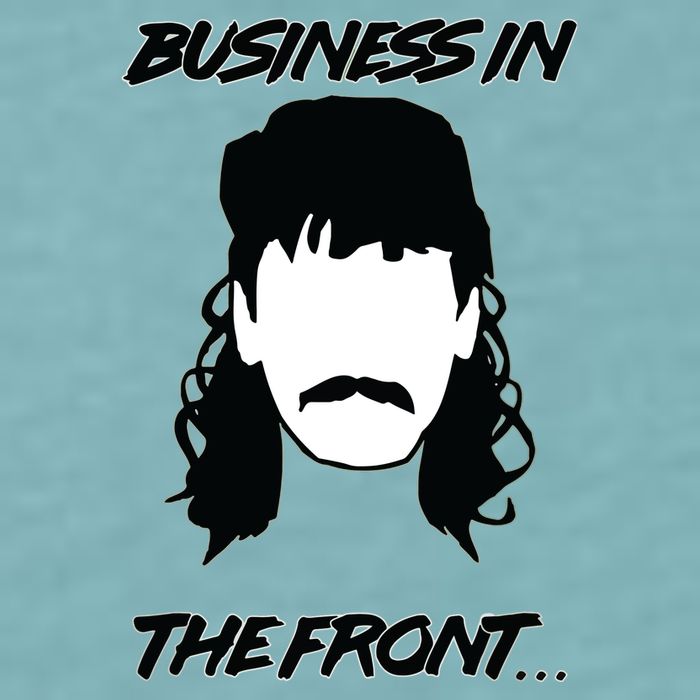 Mullet Business In The Front Party In The Back 80s Throwback Sueded Cloud Jersey T-Shirt
