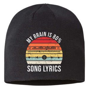 My Brain Is 80 Percent Song Lyrics Sustainable Beanie