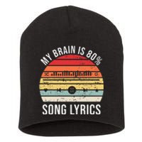 My Brain Is 80 Percent Song Lyrics Short Acrylic Beanie