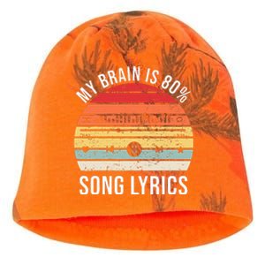 My Brain Is 80 Percent Song Lyrics Kati - Camo Knit Beanie