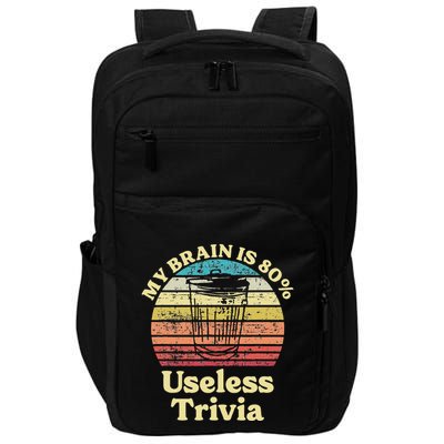 My Brain Is 80 Trivia Enthusiast Design For Trivia Night Impact Tech Backpack