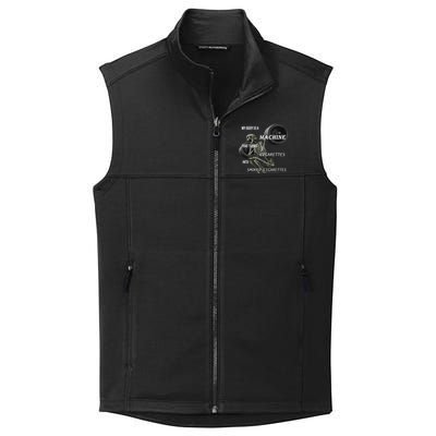 MY BODY IS A MACHINE THAT TURNS CIGARETTES INTO SMOKED CIGARETTES Collective Smooth Fleece Vest