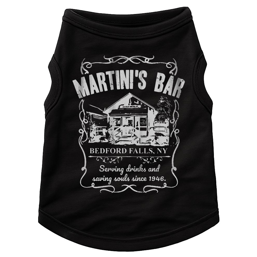 Martini's Bar It's A Wonderful Life Doggie Tank