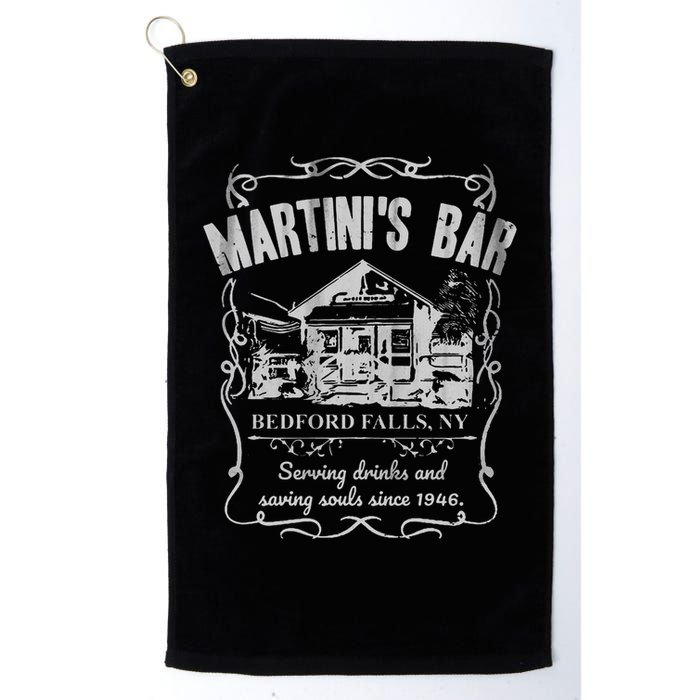 Martini's Bar It's A Wonderful Life Golf Towel