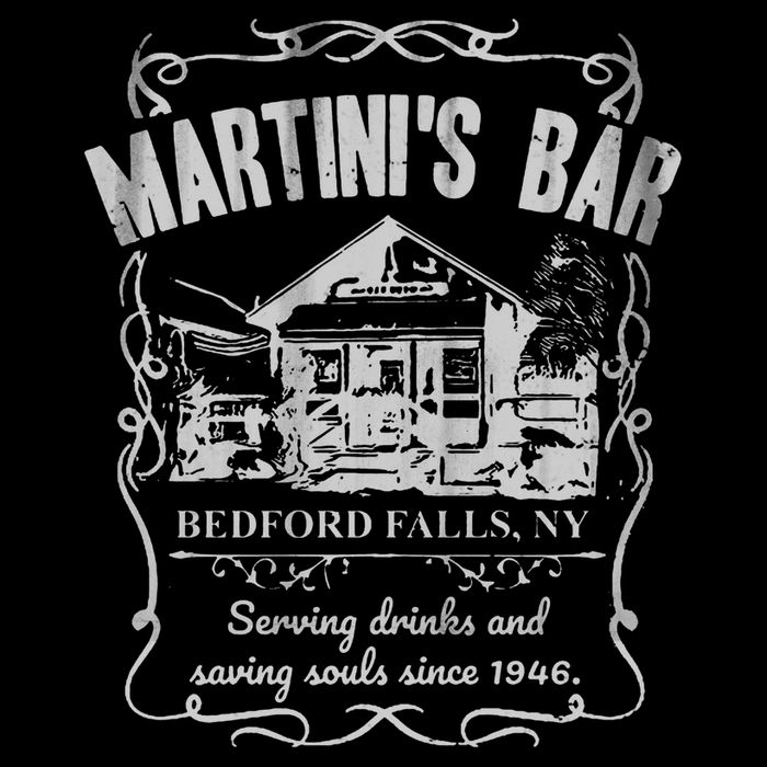 Martini's Bar It's A Wonderful Life Wool Snapback Cap