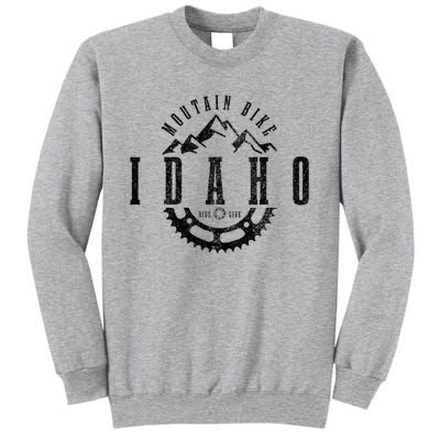 Mountain Bike Idaho Mtb Downhill Biking Vintage Biker Tall Sweatshirt