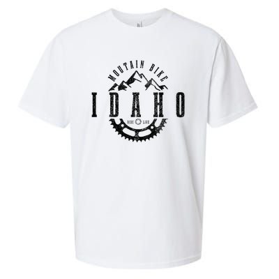 Mountain Bike Idaho Mtb Downhill Biking Vintage Biker Sueded Cloud Jersey T-Shirt