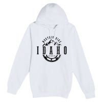 Mountain Bike Idaho Mtb Downhill Biking Vintage Biker Premium Pullover Hoodie