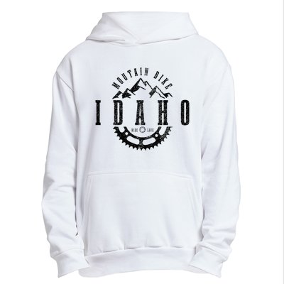 Mountain Bike Idaho Mtb Downhill Biking Vintage Biker Urban Pullover Hoodie