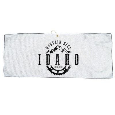 Mountain Bike Idaho Mtb Downhill Biking Vintage Biker Large Microfiber Waffle Golf Towel