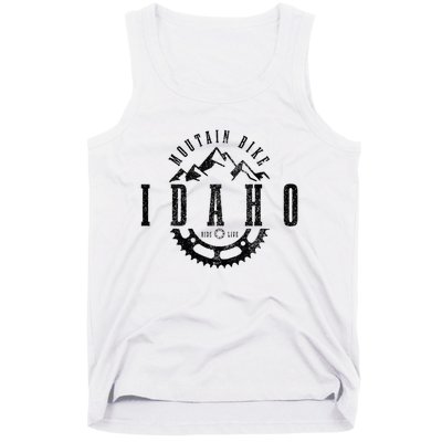 Mountain Bike Idaho Mtb Downhill Biking Vintage Biker Tank Top