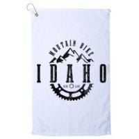 Mountain Bike Idaho Mtb Downhill Biking Vintage Biker Platinum Collection Golf Towel