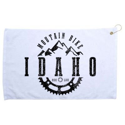 Mountain Bike Idaho Mtb Downhill Biking Vintage Biker Grommeted Golf Towel