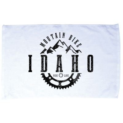 Mountain Bike Idaho Mtb Downhill Biking Vintage Biker Microfiber Hand Towel