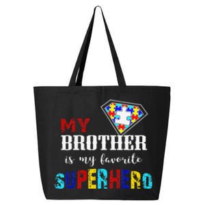 My Brother Is My Favorite Superhero Autism Awareness Gifts 25L Jumbo Tote