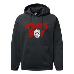 Mama´S Boy I Wish It Was Friday Halloween Performance Fleece Hoodie